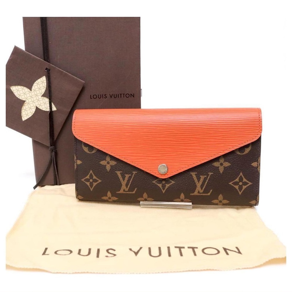 Louis Vuitton Brown and Orange Women's wallet